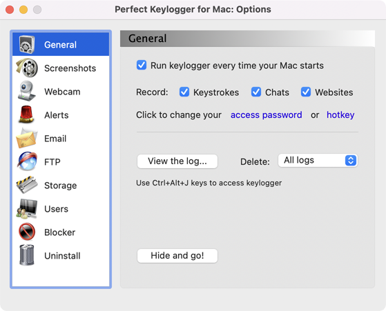 Perfect Keylogger for Mac Full - General